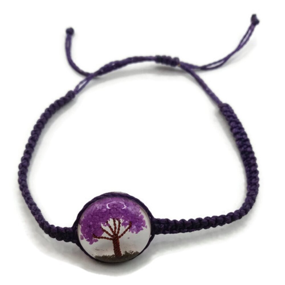 Unisex Bracelet Woven Macrame Thread Tree of Life